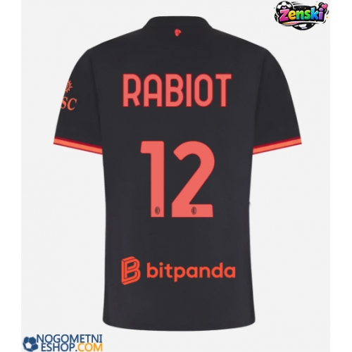 Ženski Nogometni dresi AC Milan Adrien Rabiot #12 Tretji 2026-27 Kratek Rokav